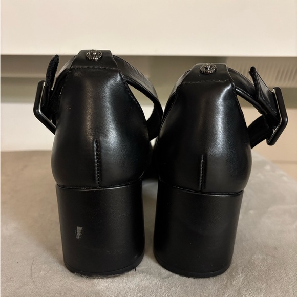 Anne Klein Women's Black Tweed Ankle Strap Heels - Picture 6 of 6